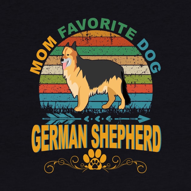 Mom Favorite Dog German Shepherd Vintage by Ravens